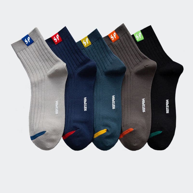 5 pares de meias masculinas, meias finas de verão, meias casuais respiráveis absorventes de suor