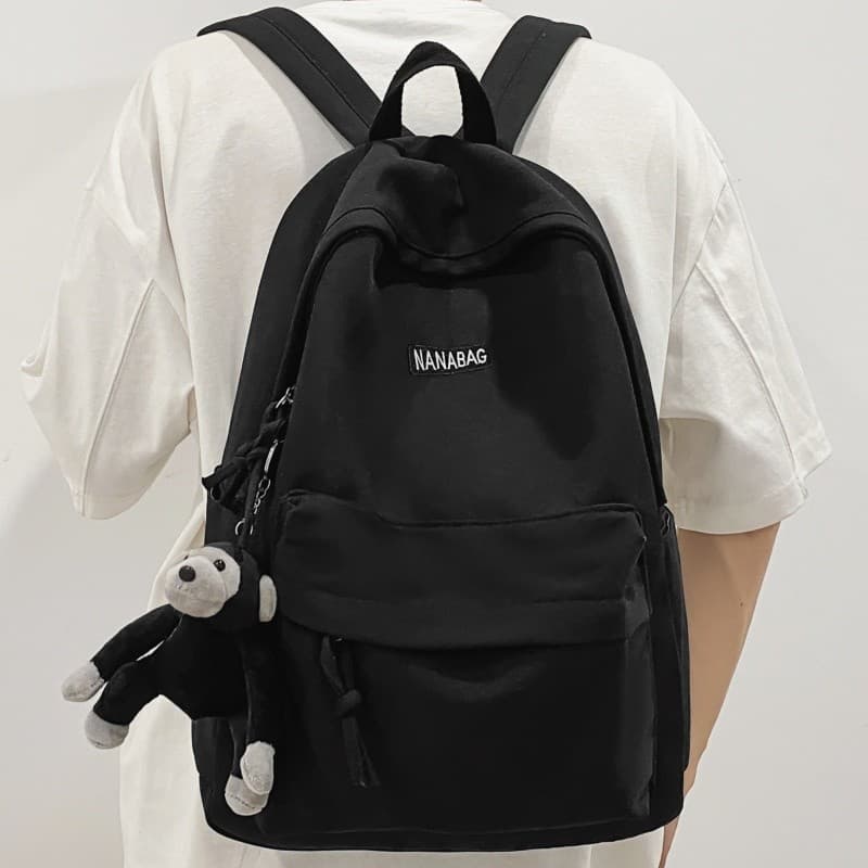 Mochila masculina 2024 novo estilo All-Match grande capacidade estudante universitário mochila meninas simples estudante