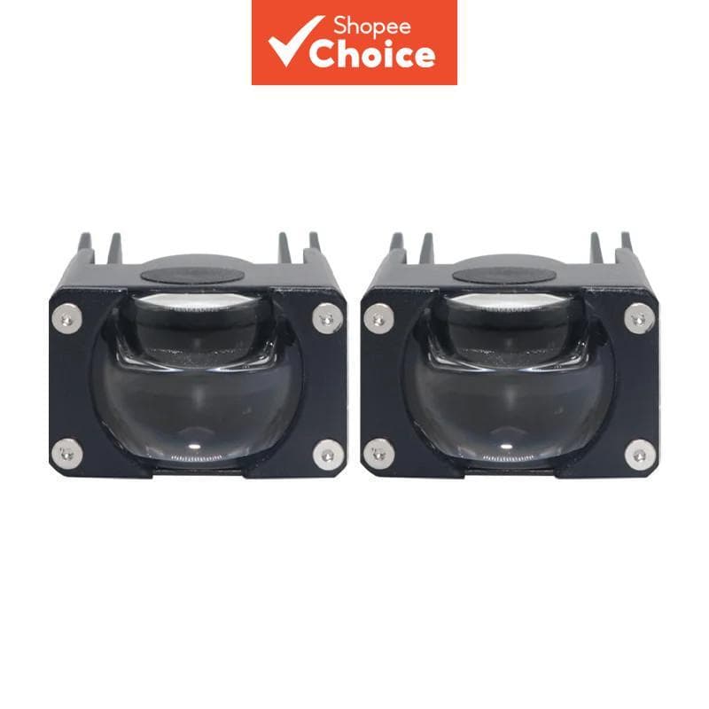 1 Polegada Mini Matriz Lente Do Projetor Laser 60W LED Holofote 12V Condução Luz De Nevoeiro Moto