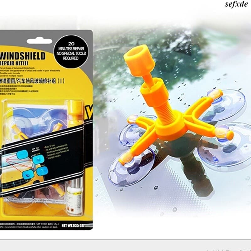 1 Conjunto De Chip De Vidro Da Janela Do Carro Pára-Brisas Reparação DIY CarTool