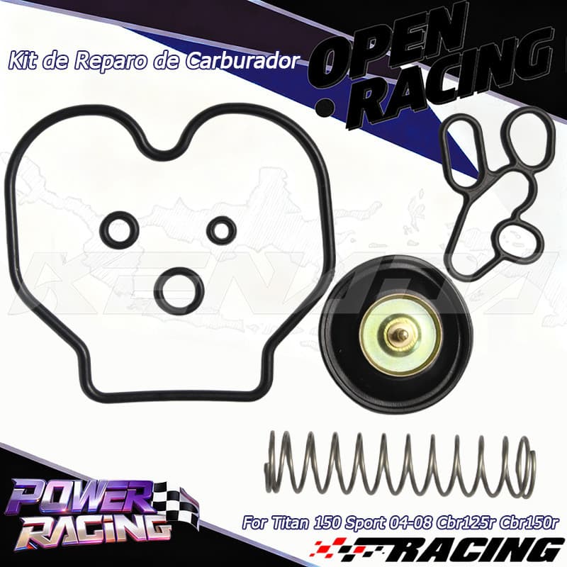 Kit Reparo Carburador Diafragma Guarnição Cuba Titan 150 Sport/CBR150R 04-08 CBR125R Motorcycle Replacement