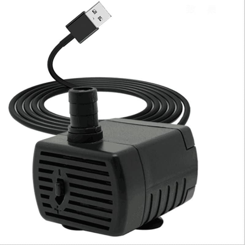 Mini Bomba Submersa USB 3W 5V JYC-D102 120L/H Aquário NFe