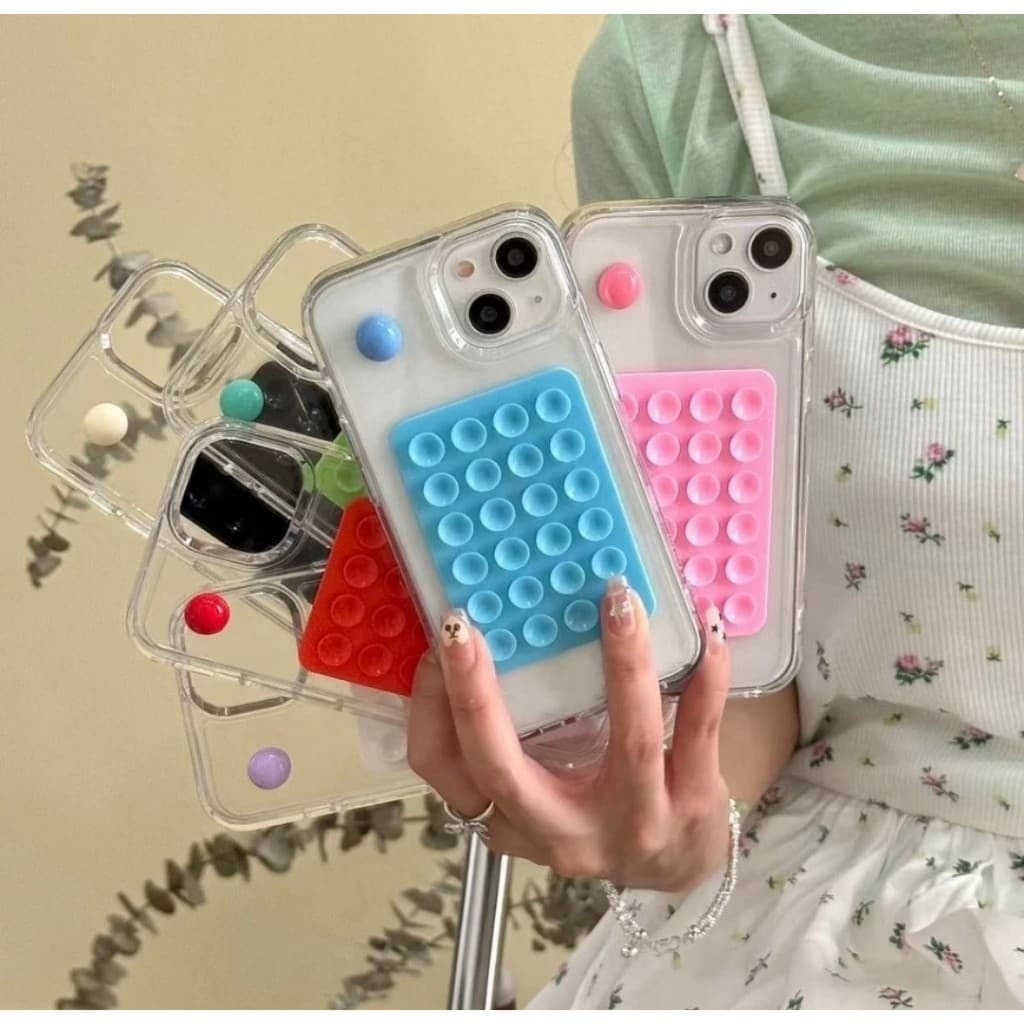 Suporte De Silicone Com Ventosa Para Capinha Celular e Para Uso Diário