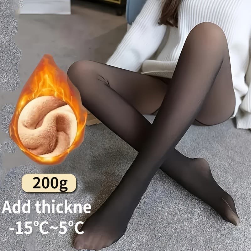 Meias-calças Transparentes Casuais, Meias-calças Grossas, Quentes e Ajustadas para Outono e Inverno, Meias e Artigos de