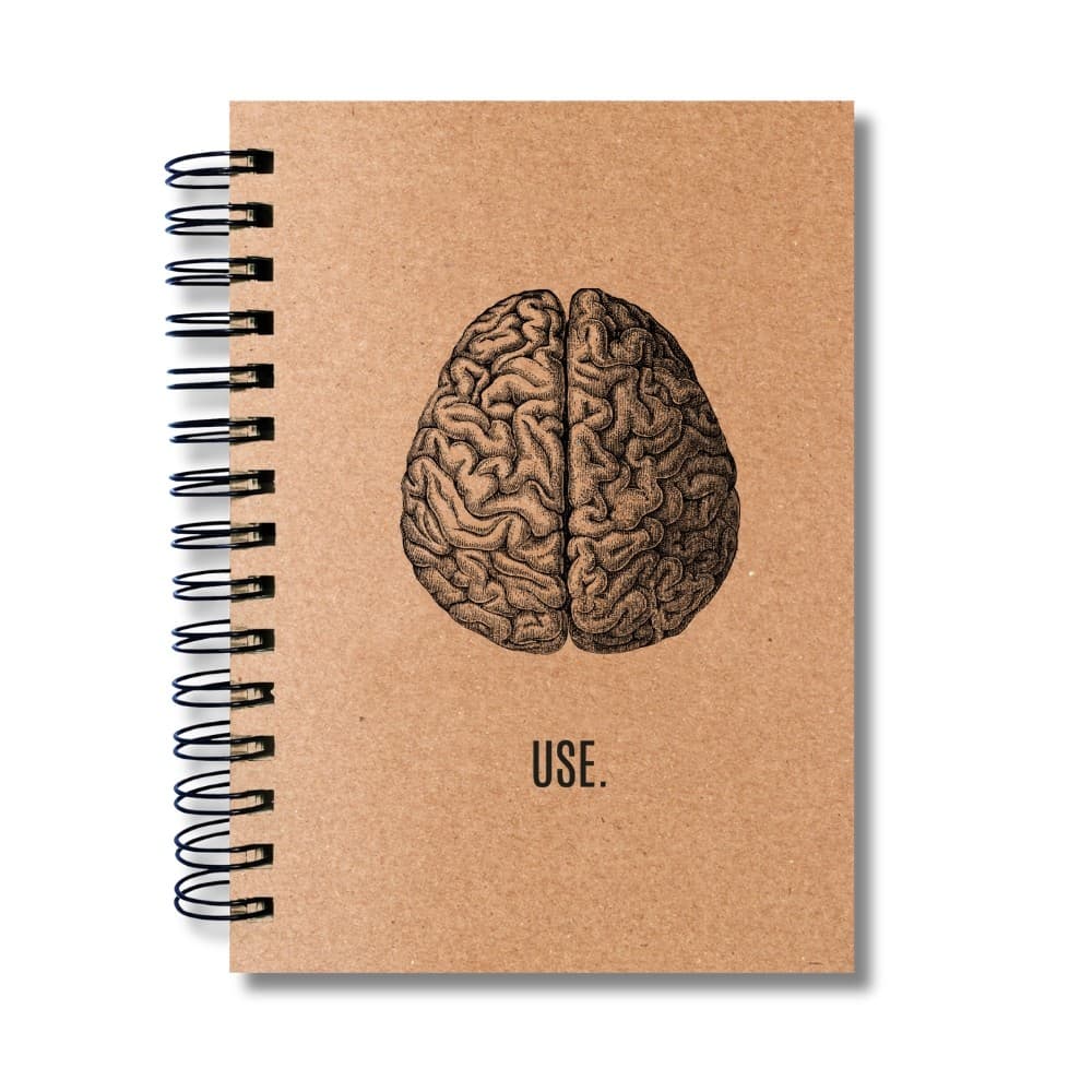Caderno Sem Pautas Capa Dura A5 Use - 100 ou 200 Folhas