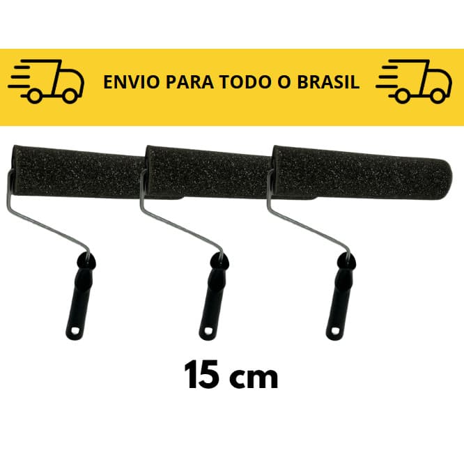3 Rolos De Esponja 15cm / pintura de casa / acabamentos / rolo de pintura