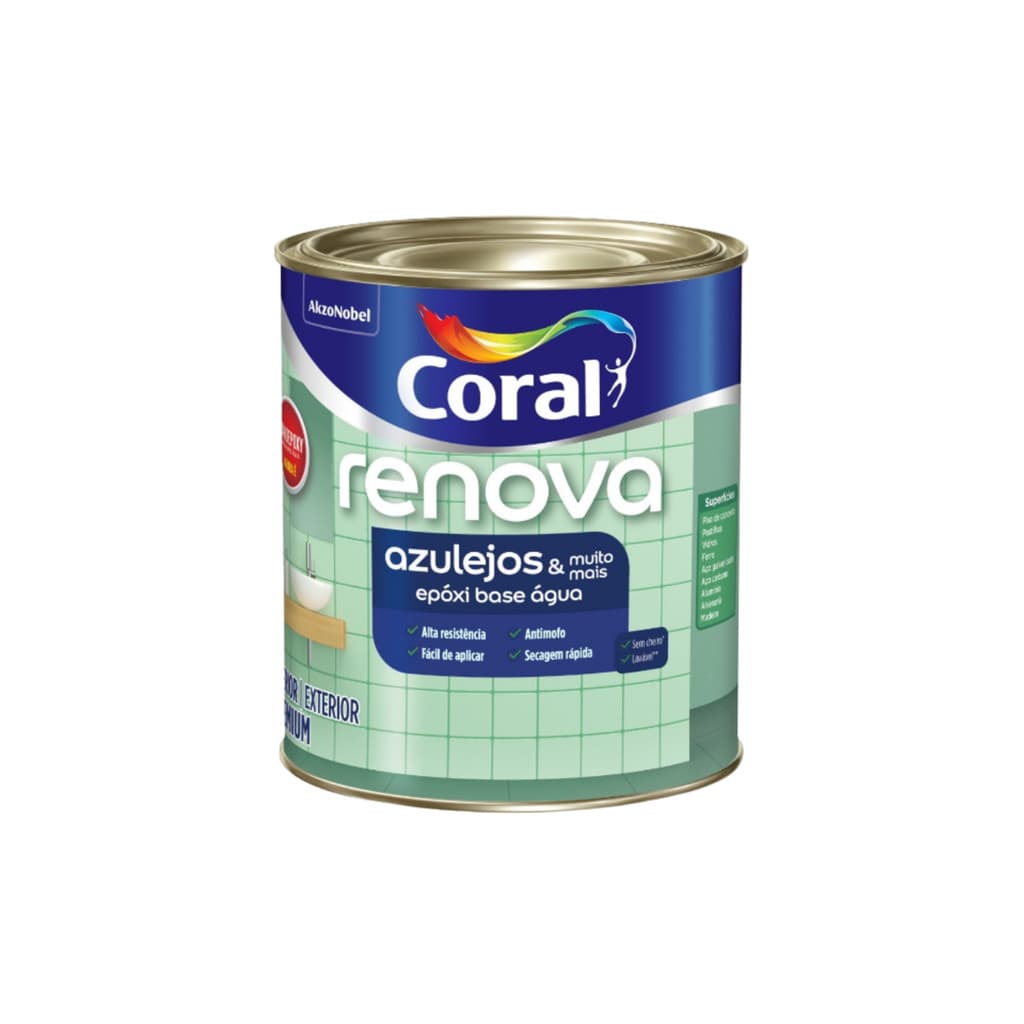 Epóxi Renova Azulejos B/ Água Br Branco 3,6l Coral