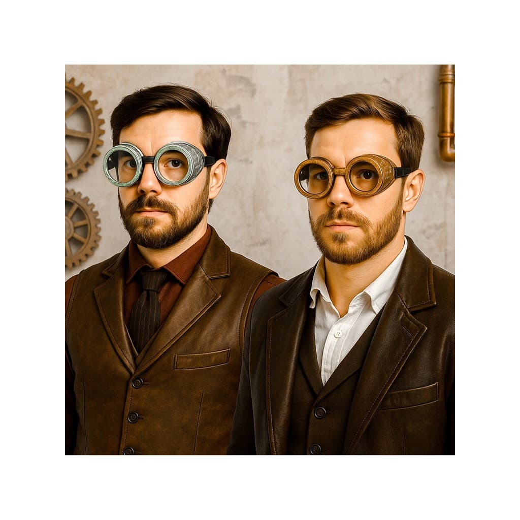 Óculos Steampunk Goggles Aviador Cosplay Vintage Fantasia Festa Retro