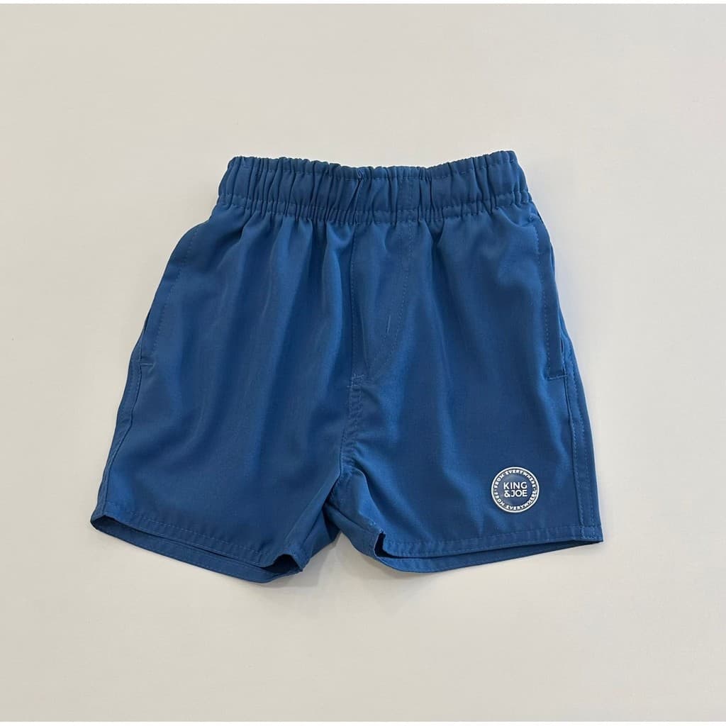 Bermuda Infantil Azul King&Joe Tecido Leve Confortável Estilo Casual Premium