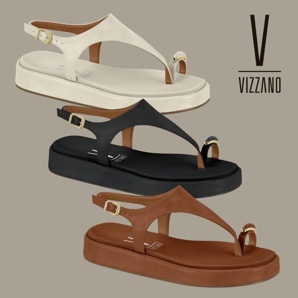 SANDALIA PAPETE VIZZANO ORIGINAL LANÇAMENTO LEVE CONFORTÁVEL ANEL 6506.127
