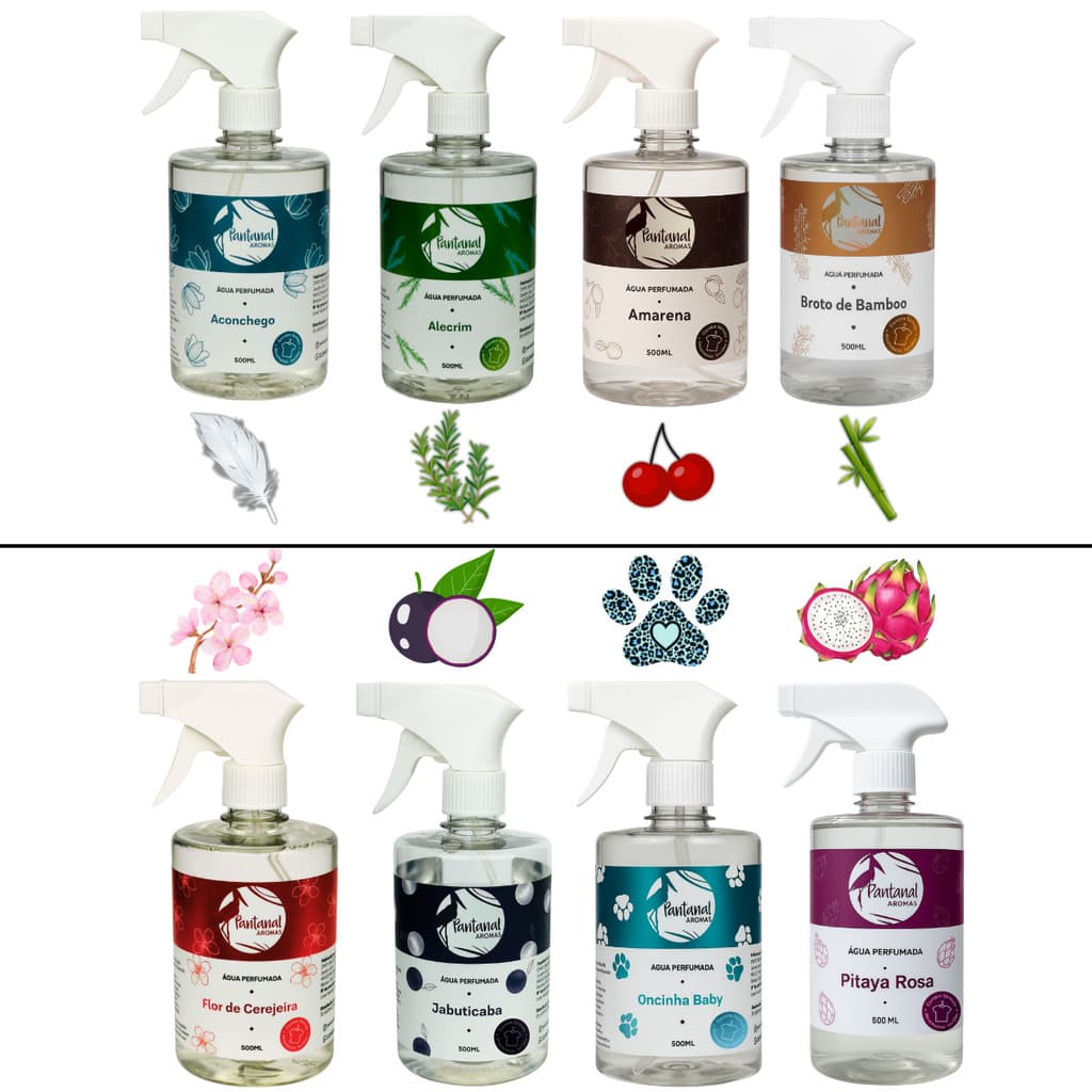 🌸Água Perfumada Pantanal Aroma Perfume Para Tecidos, Roupas e Toalhas 500mL