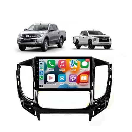 Kit Multimídia L200 Triton 2016 / 2024 Ar Digital 9 Pol Android Carplay 2/32GB - 915BR ROADSTAR