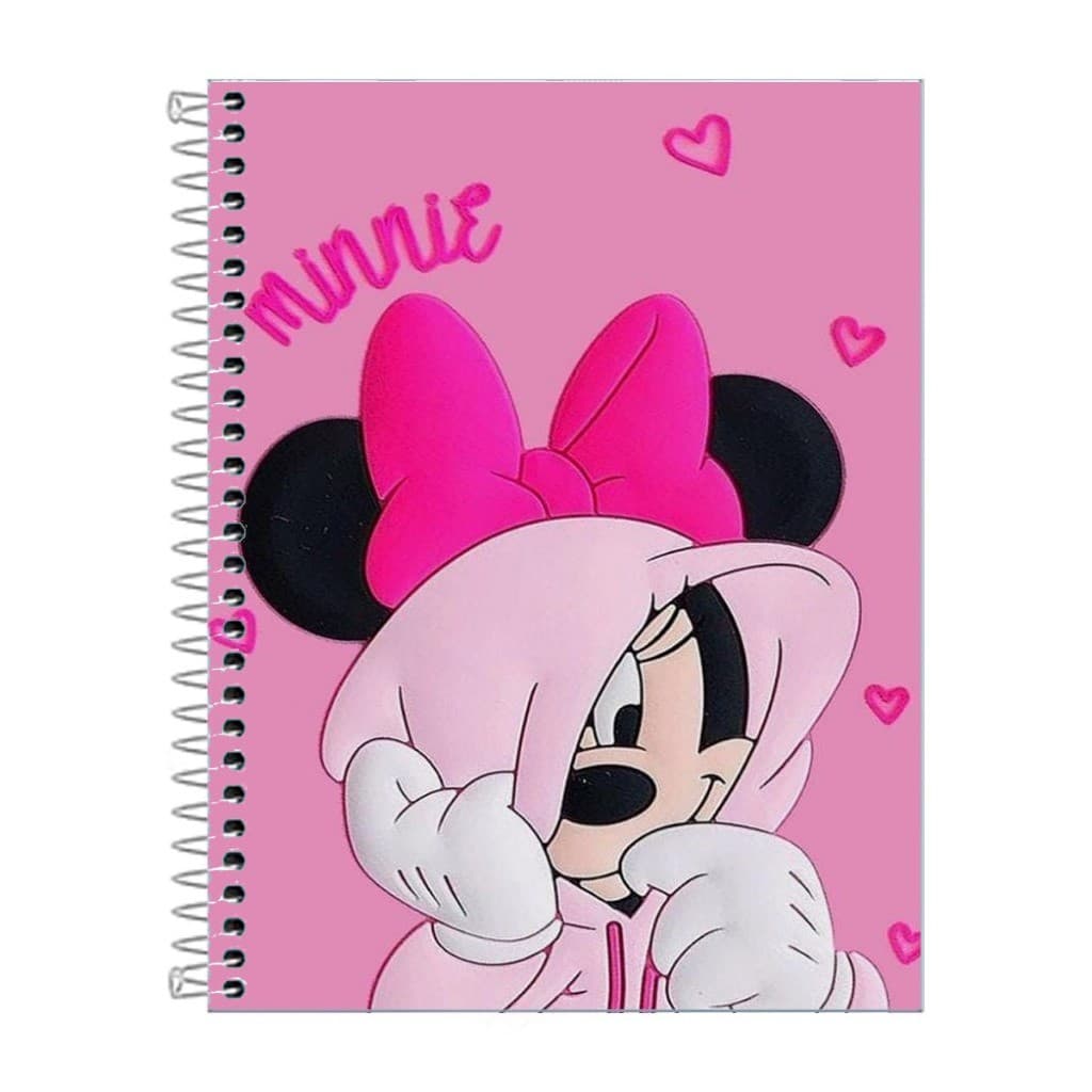 Caderno Minnie Escolar 1 ou 10 materias