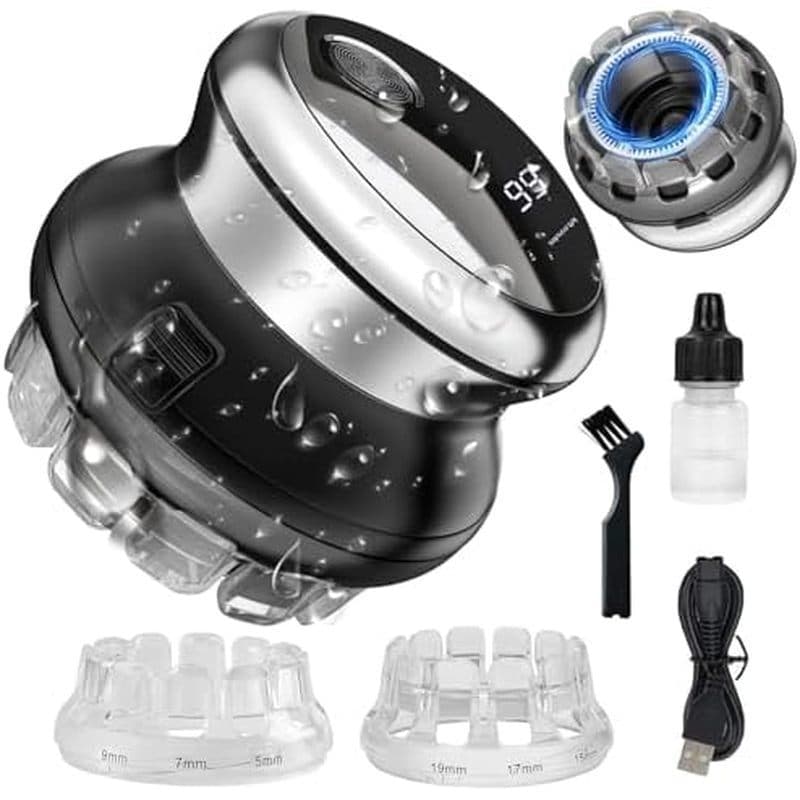 Máquina De Cortar Cabelo Automática Para Homens Conjunto De Aparador De Curto Elétrico Sem Fio Kit De Preparação Profiss