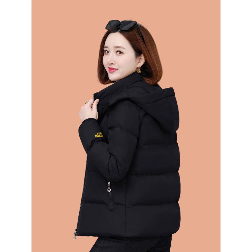 Woodpecker marca jaqueta acolchoada feminina outono inverno meia-idade idosos tamanho grande engrossado quente acolchoad