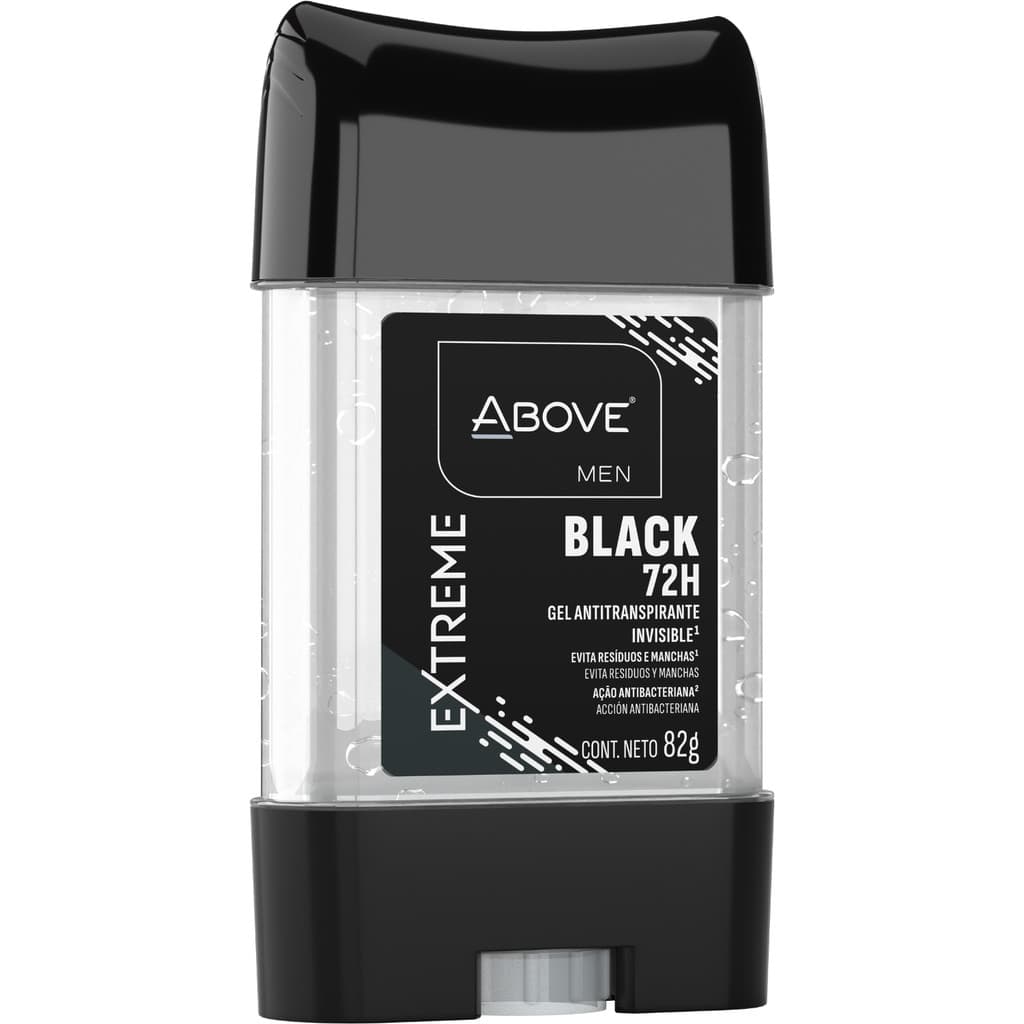 Desodorante Gel Above Men Extreme Black 72h 82g