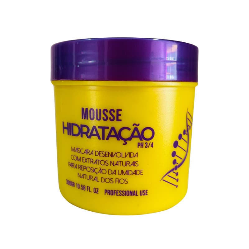 Máscara Capilar Mousse Hidratação Maranata Hair 300g Cabelos Macios e Brilhantes