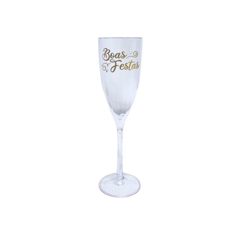 Taças Lsc Toys Taça Acrílico De Champagne Boas Festas