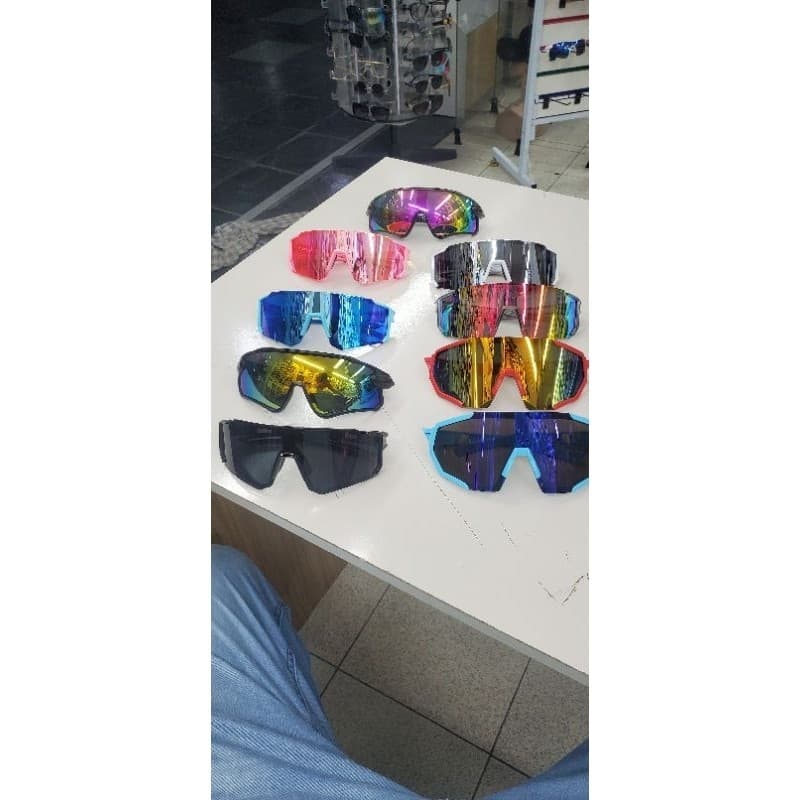 Kit 10 UN Óculos de Sol esportivo Unissex Todas as cores Atacado