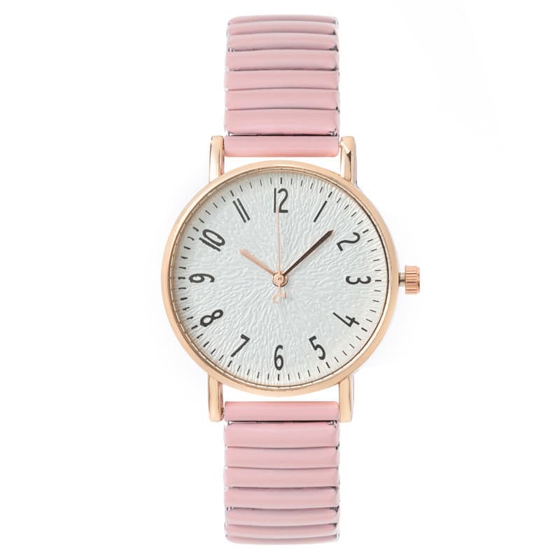 Relógio digital feminino para estudantes, elegante e muito vendido, com pulseira elástica e movimento de quartzo.
