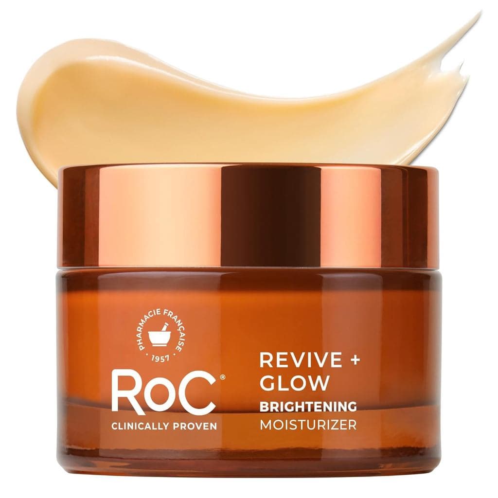 RoC Multi Correxion Revive + Glow Hidratante Facial com 10% de Vitamina C, Creme em Gel Antienvelhecimento, Brilho Insta