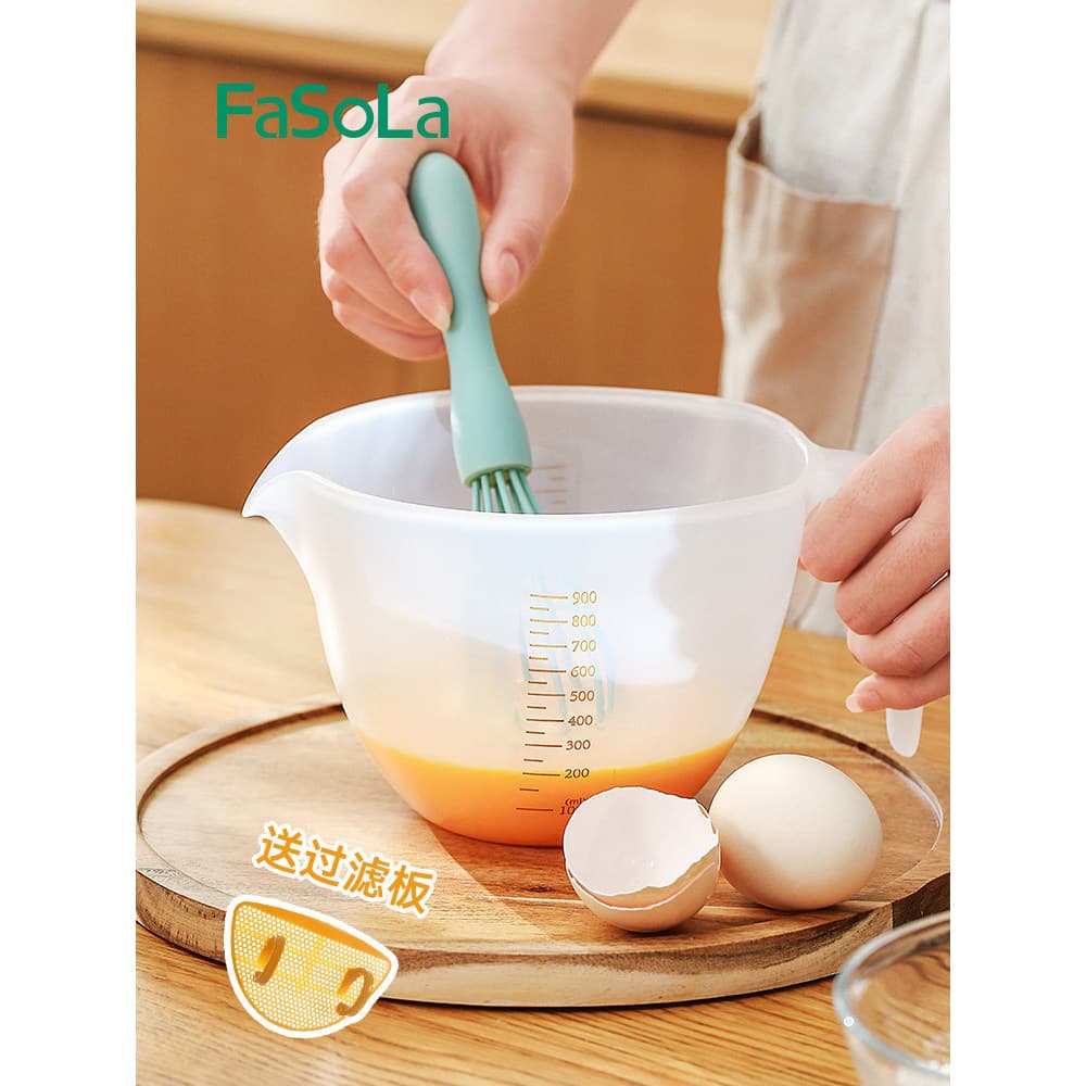 Copo de medição FaSoLa japonês com escala loja de chá de leite dedicado copo de filtro de grande capacidade copo batedor