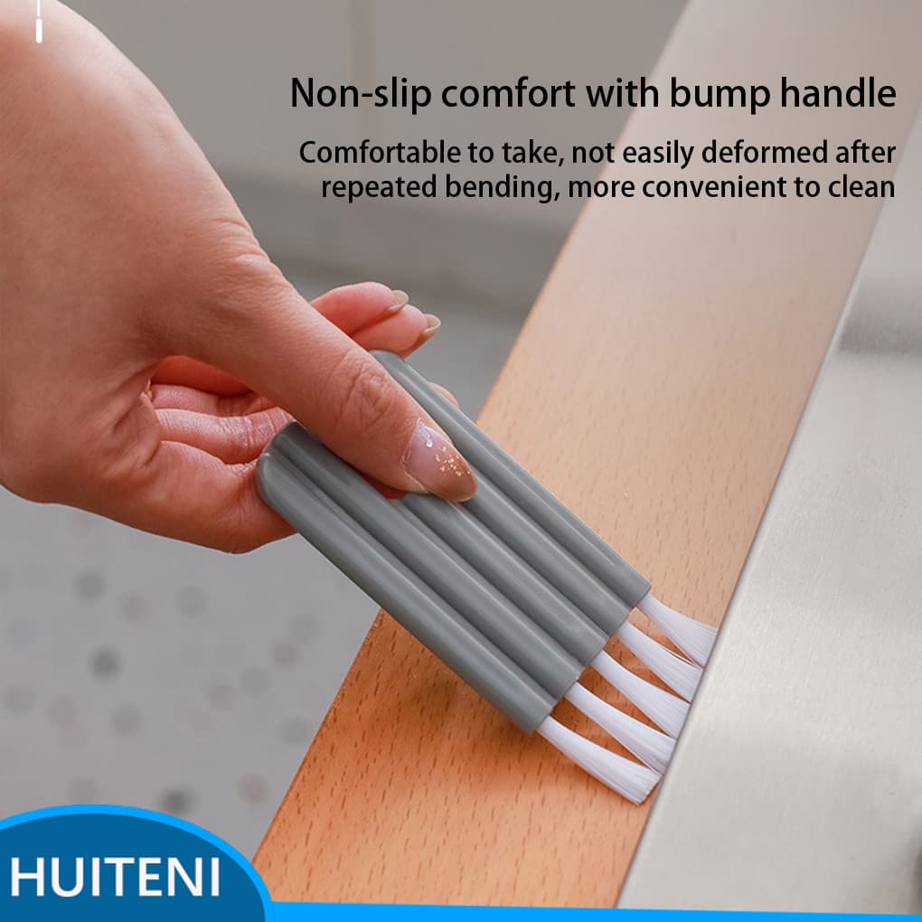 5 PP Groove Cleaning Escova Multifuncional Lavável Dobrável Flexível Nylon Cabelo Portátil Cozinha Vegetal Frutas Escova
