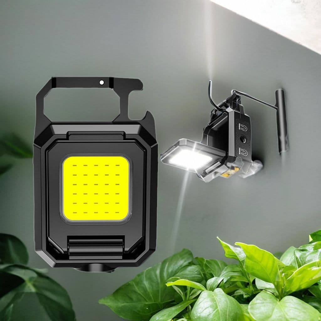 10W chaveiro luz portátil magnética Mini luz de acampamento luz de corrida luz chave luz de trabalho lanterna ao ar livr