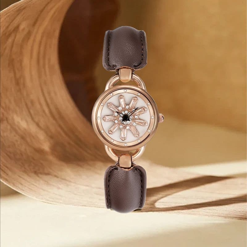 Hora de correr simples senhoras relógio feminino high-apearance nicho luz luxo high-end marca de meia-idade adulto