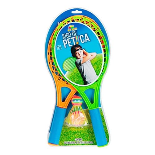 Raquete De Beach Tennis Infantil Zein Plástico 40cm Sortido Acessórios