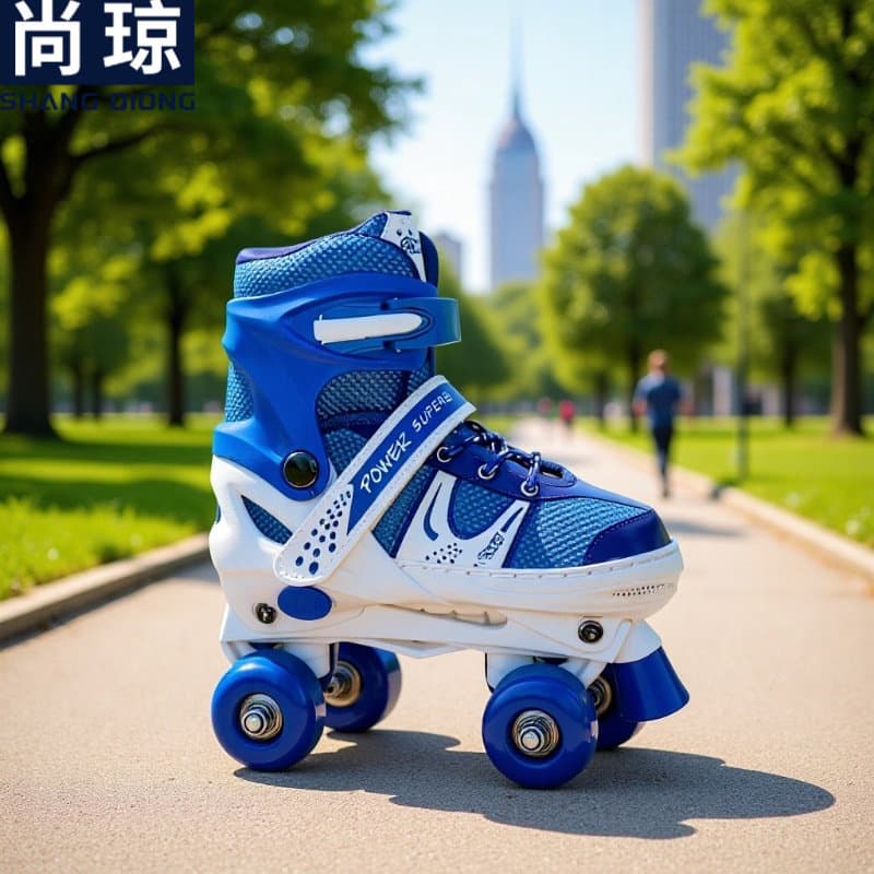 [Alta Qualidade] Patins de Rodas Duplas Shangqiong, Patins de Quatro Rodas para Adultos, Tradicionais, Patins Aju