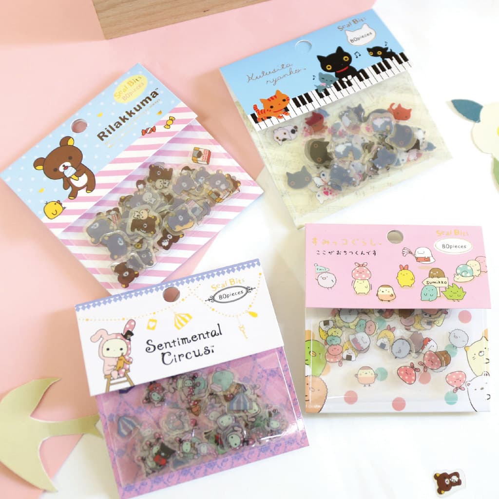Venda quente coreia criativo bonito dos desenhos animados bonito Animal transparente manual diário decoração Emoticon ad