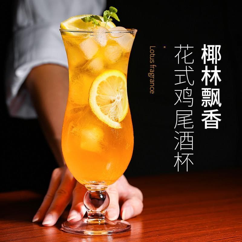 Hurricane vidro suco vidro taça bebida especial vidro bebida fria Cocktail frisado barra de influencia