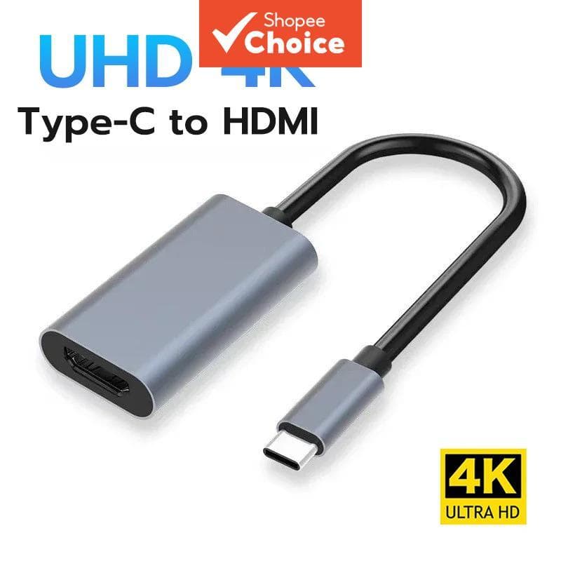 Cabo Tipo C Para HDMI 4K De Alta Velocidade USB-HDTV Adaptador MacBook Air Pro iPad iPhone 16 17 Surface
