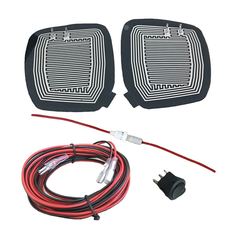 Aquecedor Universal de Espelho Retrovisor DC 12V, Desembaçador Rápido, Remove Chuva e Gelo, Almofada de Aquecimento para