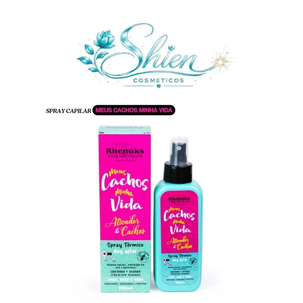 Spray Capilar Meus Cachos Minha vida 200ml Rhenuks (Afilhado)