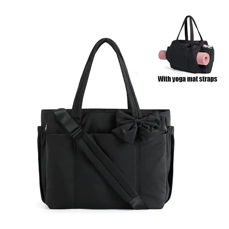 Bolsa Tote Five Season Home Crush com Laço para Mulheres, 23L de Grande Capacidade, Adequada para Laptop de 15,6", Leve