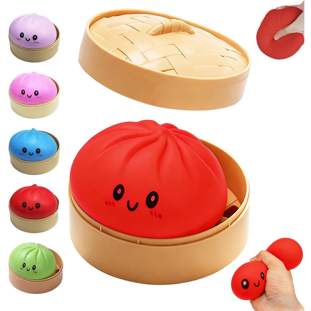 Dowmoo Bun Squishy Toy Lento Rising Soft Squeeze Relief Stress Fidget Toys Simulação Modelo De Comida Brinquedo Sensoria