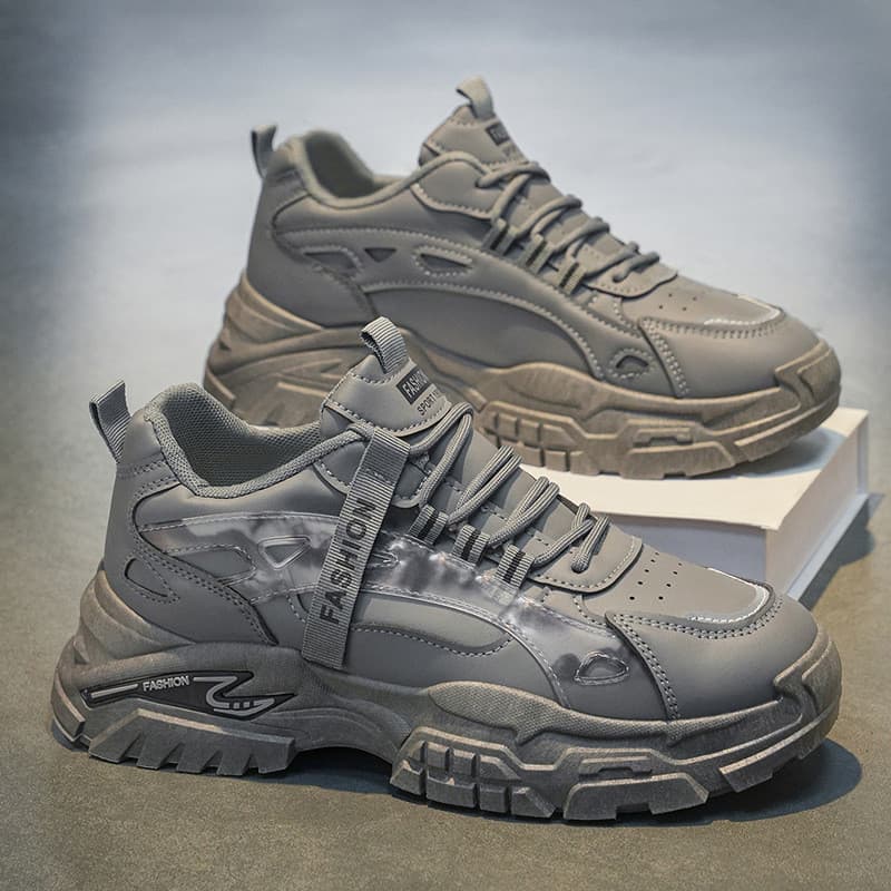 Primavera genuína novo estilo estudante respirável papai sapatos esportes lazer All-Match couro trabalho sapatos masculi