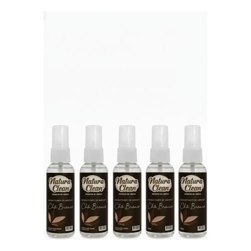 Kit C/ 5 Aromatizante Automotivo/ambiente Chá Branco 60ml