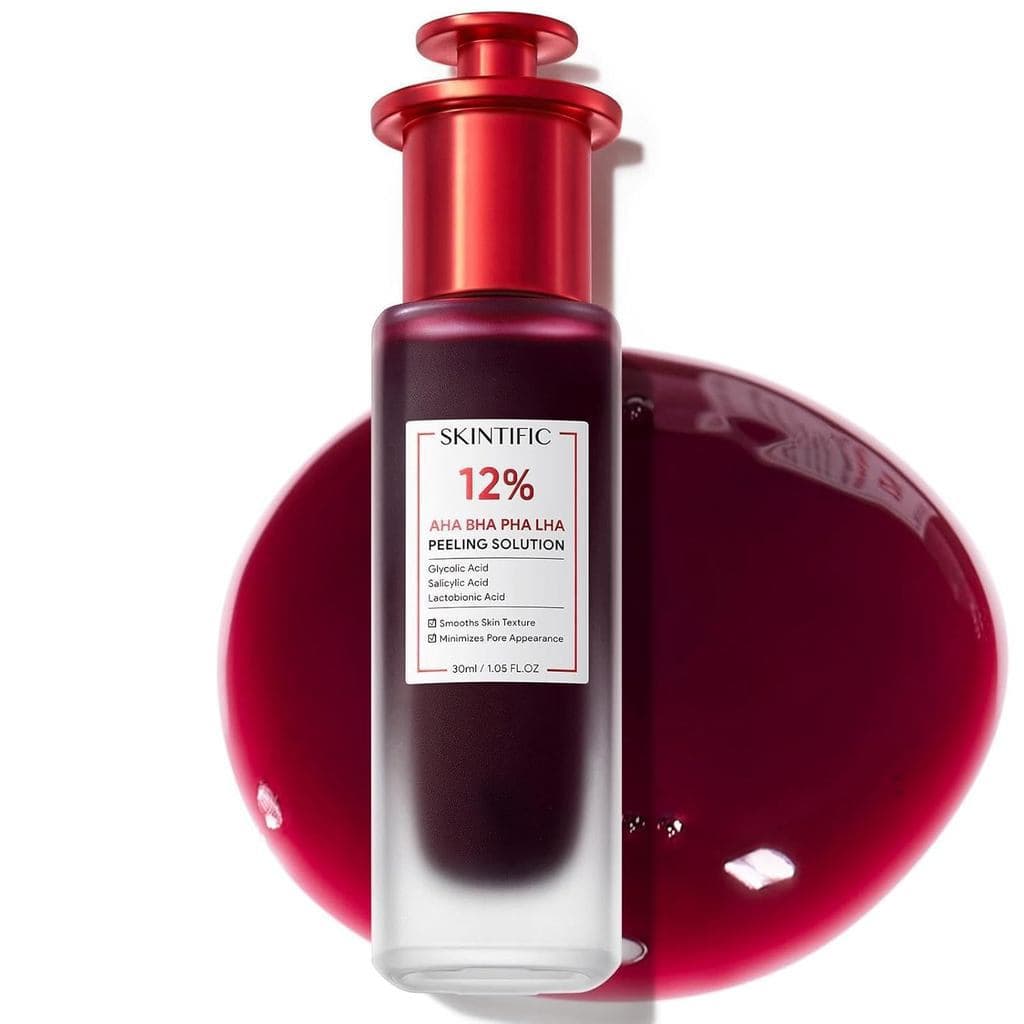 TIFIC12%AHABHAPHALHA Solução Esfoliante, Tratamento com Ácido Acético para Acne Facial, Sérum Esfoliante para a Pele