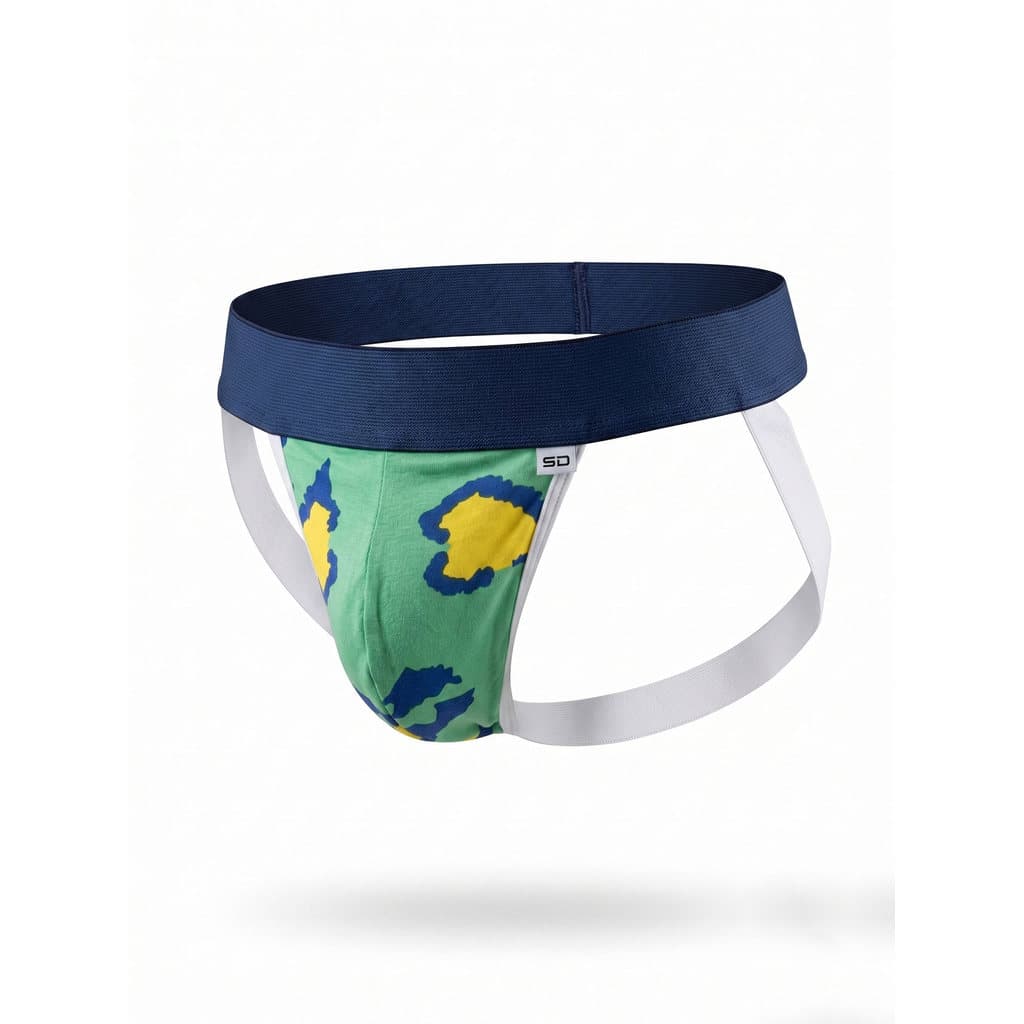 Cueca Torcida Seleção Brasileira Jockstrap Verde e Amarela