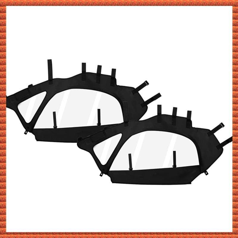 (Zac) Kit De Capa De Porta Macia 1 Par De Conjunto De Janela Lateral De Cabine Para 2017-2025 Modelos Can Am X3 De 2 Lug