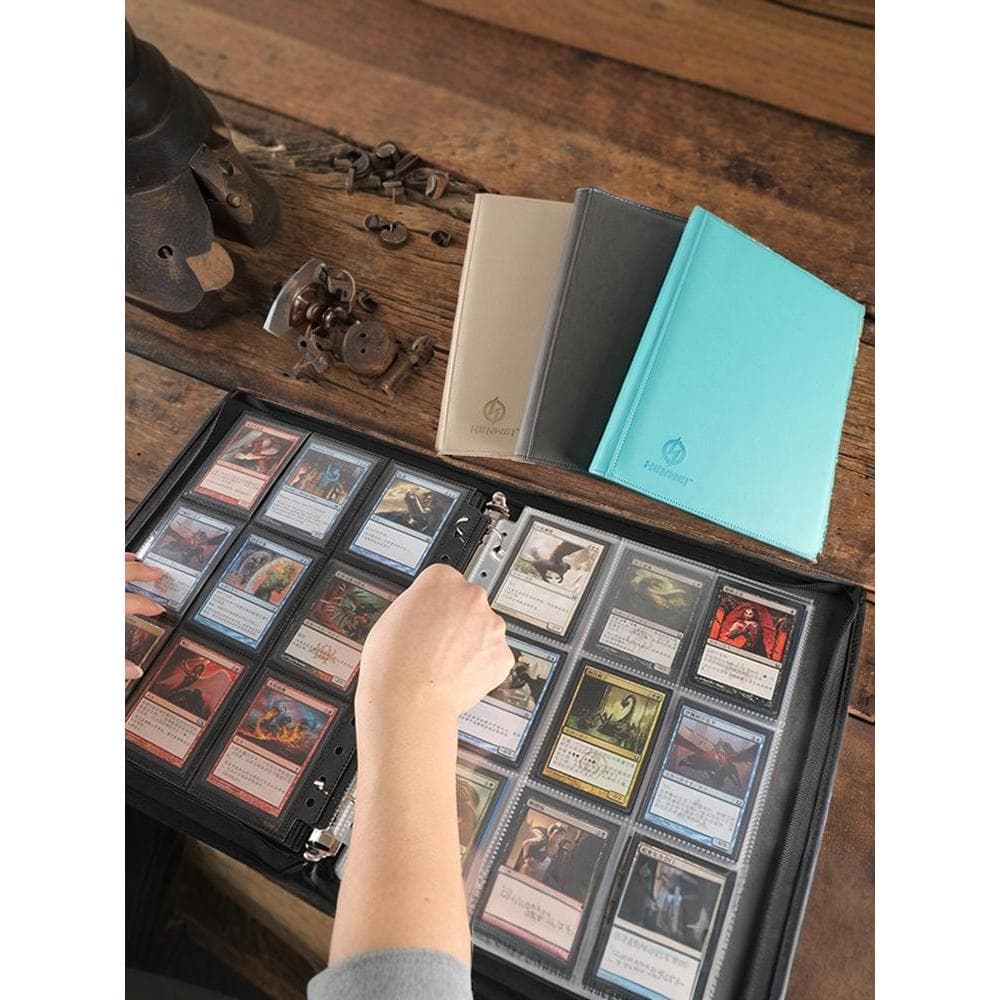 Hengwei MTG Wanzhi Marca Fichário Yu-Gi-Oh Porta-cartões Pokémon Nove Grade Zíper Porta-cartões de coleção de couro
