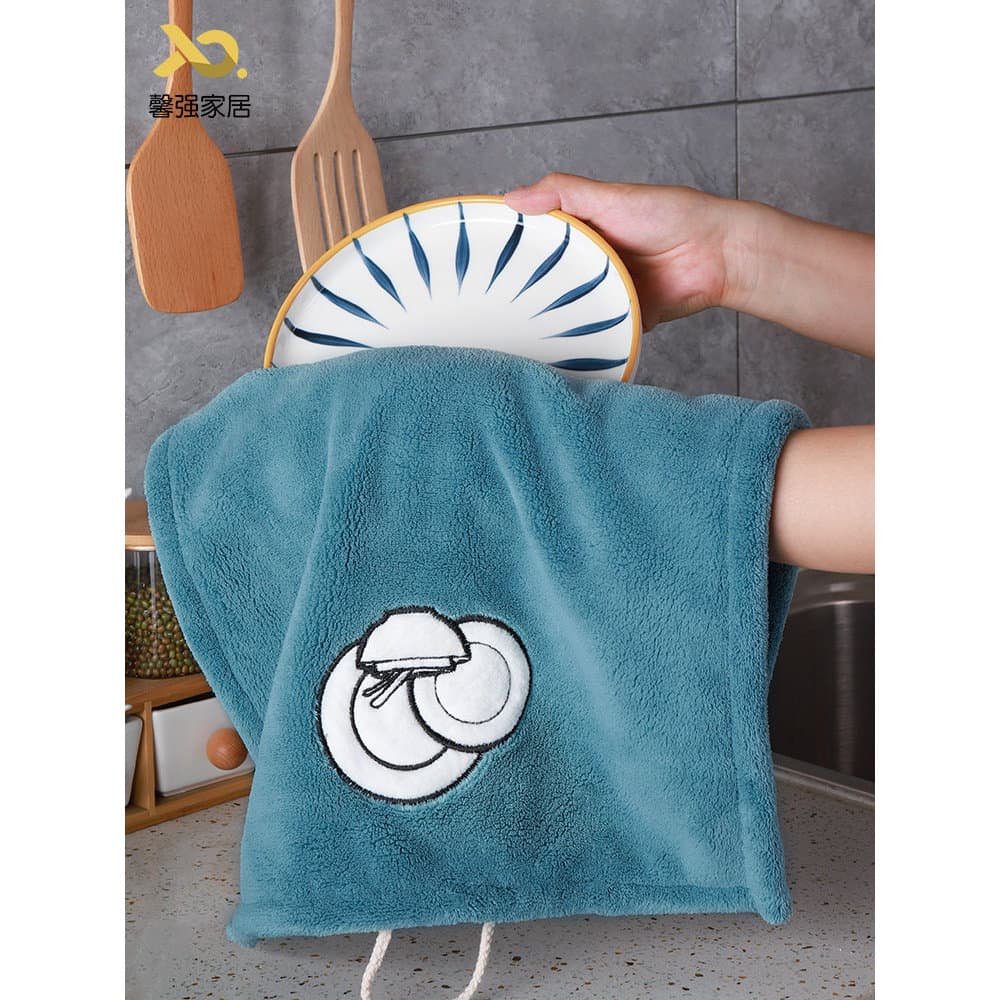 Trapos de cozinha fáceis de limpar, absorventes de água, não é fácil de perder fiapos, copos, pratos, panelas