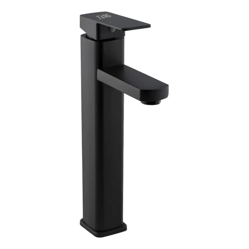 Torneira Banheiro Lavabo Monocomando Preta Alta Luxo Metal