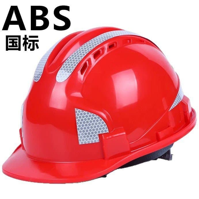 Capacete de segurança para canteiro de obras, capacete de segurança refletivo, capacete protetor de fibra de vidro ABS c