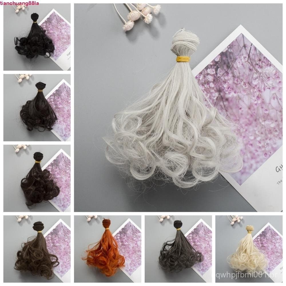 TIANCHUANG BJD SD Cabelo Encaracolado , 15 * 100cm Fibra Resistente Ao Calor Todas As Bonecas Perucas De , Peruca De Bon