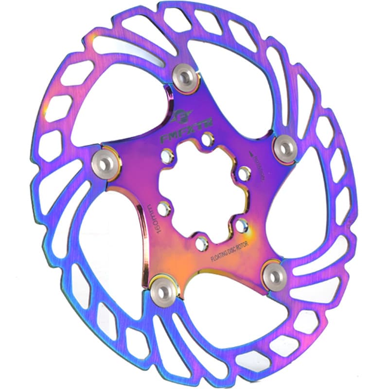 Bicicleta colorida disco flutuante bicicleta de estrada freio a disco hidráulico Mountain bike acessórios pastilha freio