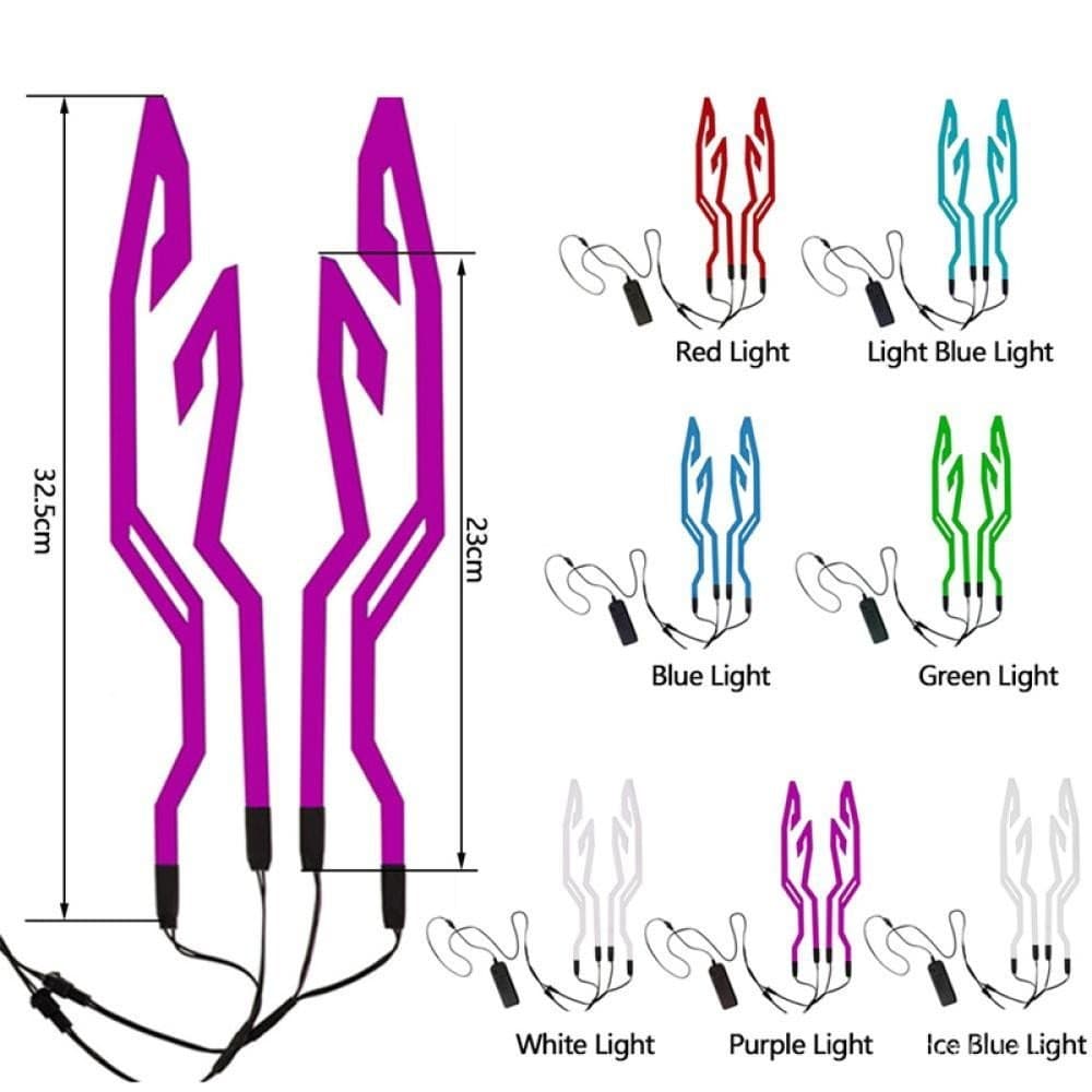 TKEY 4 Luzes De Advertência Piscantes À Prova D'água LED Tira De Luz Fria Adesivo Kit De Equitação Noturna Para Motocicl